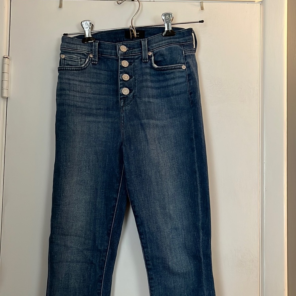 7 For All Mankind The High Waist Ankle Skinny Jeans